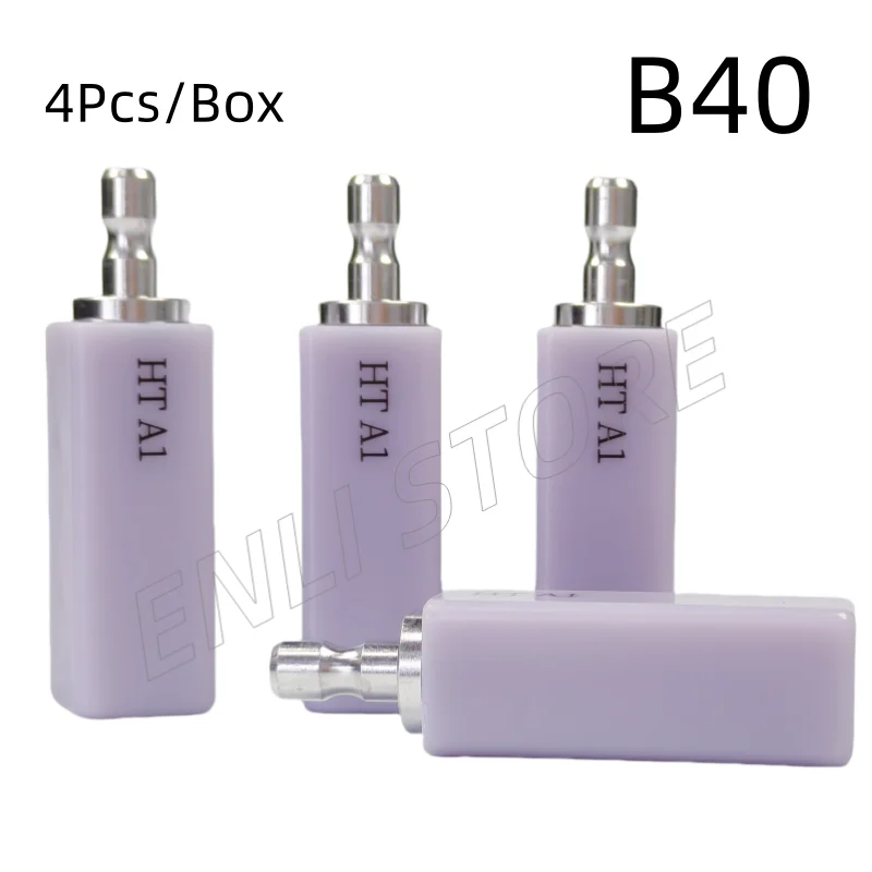 

4PCS/Box Glass Ceramic B40 Lithium Disilicate block Dental Lab LT/ HT For CAD CAM Sirona Cerec Dentist Material