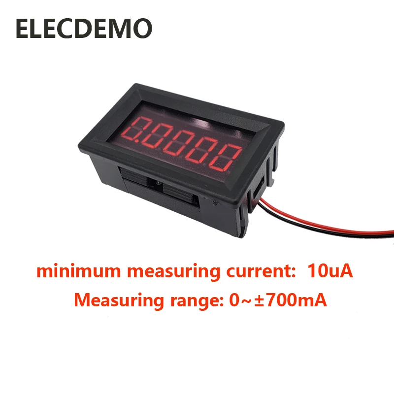 

5-битный высокоточный цифровой дисплей постоянного тока, цифровой микроампер, амперметр, высокоточный измерительный отрицательный ток 0-70 мА