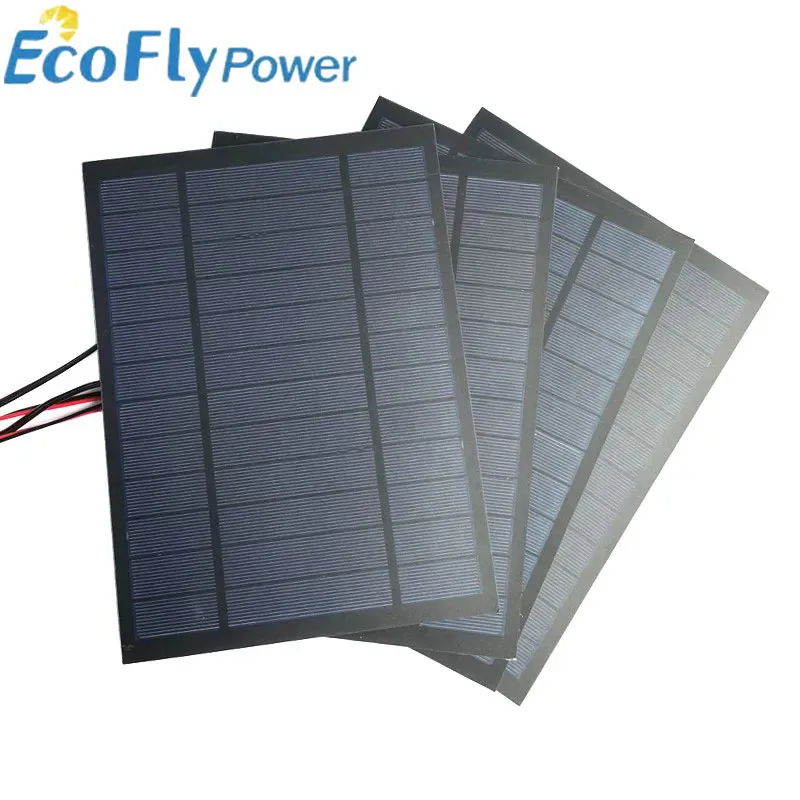 Obrázek 4: 6V 183ma 220ma 250ma 500ma 2W 4.5W 6W 10W solární panel buňka energie modul solární panel s kabel