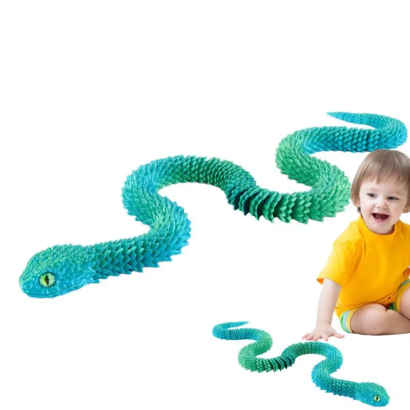 Snake Fidget Toy 3D Printed Snake Fidget Toys Multipurpose Animal Fidget Toys Creative Children Toys Funny Animal Toys