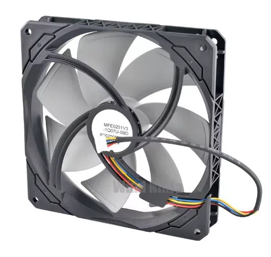 For HXi Series HX1500i Power Supply - Quiet Operation MFE0251V3-1Q07U-S9D 14cm X 140mm X 25mm DC12V 4-Pin Zero RPM Cooling Fan