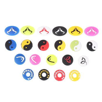 Tennis Racket Trillingsdempers Siliconen Anti-Vibratie Tennis Schokbestendige Absorber Smile Face Shock Pad Accessoires Random