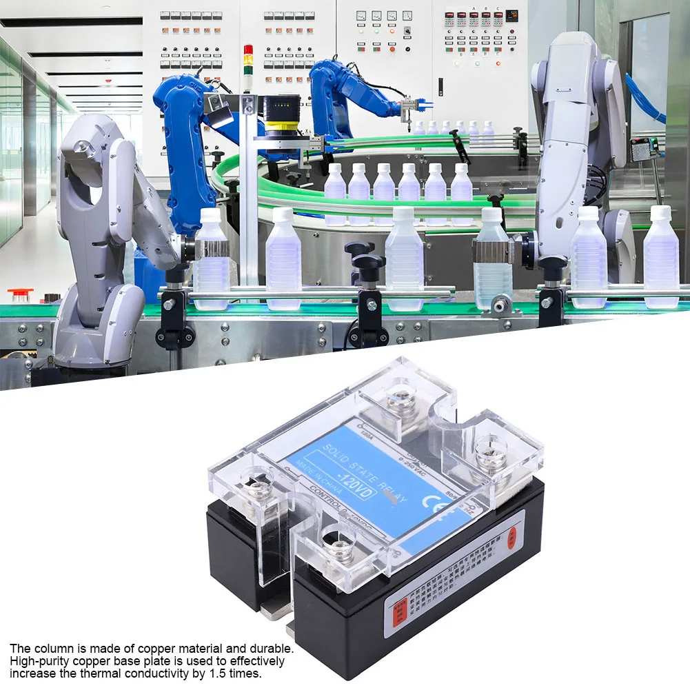 Electrical Equipment Relay Solid State Relay Single Phase with High Performance Optocoupler Control 0-10VDC Load 0-250VAC