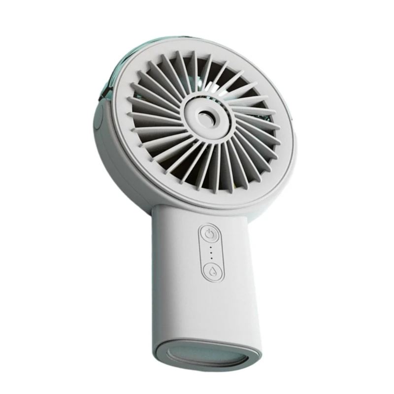 Handheld Misting Fan 4000mAh Rechargeable Battery Operated Water Misting Fan Mini Pocket Fan for Travel