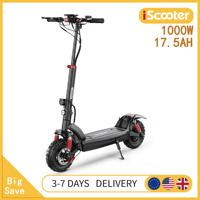 IScooter iX6 Foldable E-Scooters 1000W Motor 48V17.5Ah Battery NFC Start E-Scooter Multifunctional LCD Instrument E-Scooter
