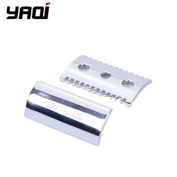 YAQI Chrome Color Open Comb testina di rasoio da barba per uomo