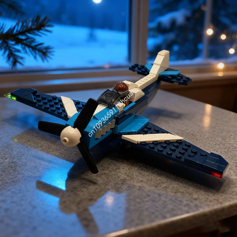 

180pcs MOC Race Plane Minifigure Cockpit Creator 3 1ed Model Toy Building Blocks Assemble Christmas Gift DIY Idea Kids Birthday
