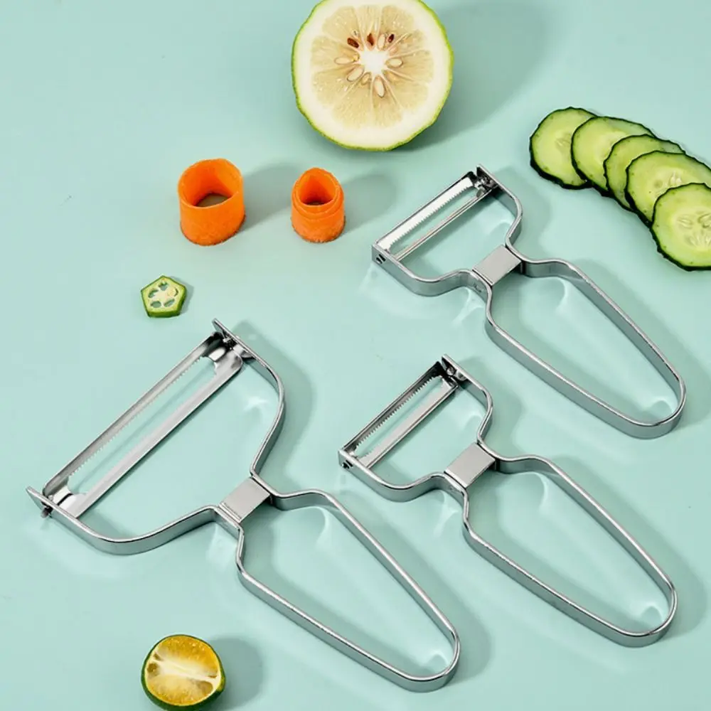 Wide Mouth Cabbage Graters Kitchen Gadget Y Shaped Manual Fruit Peeler Stainless Steel Potato Slicer Cucumber