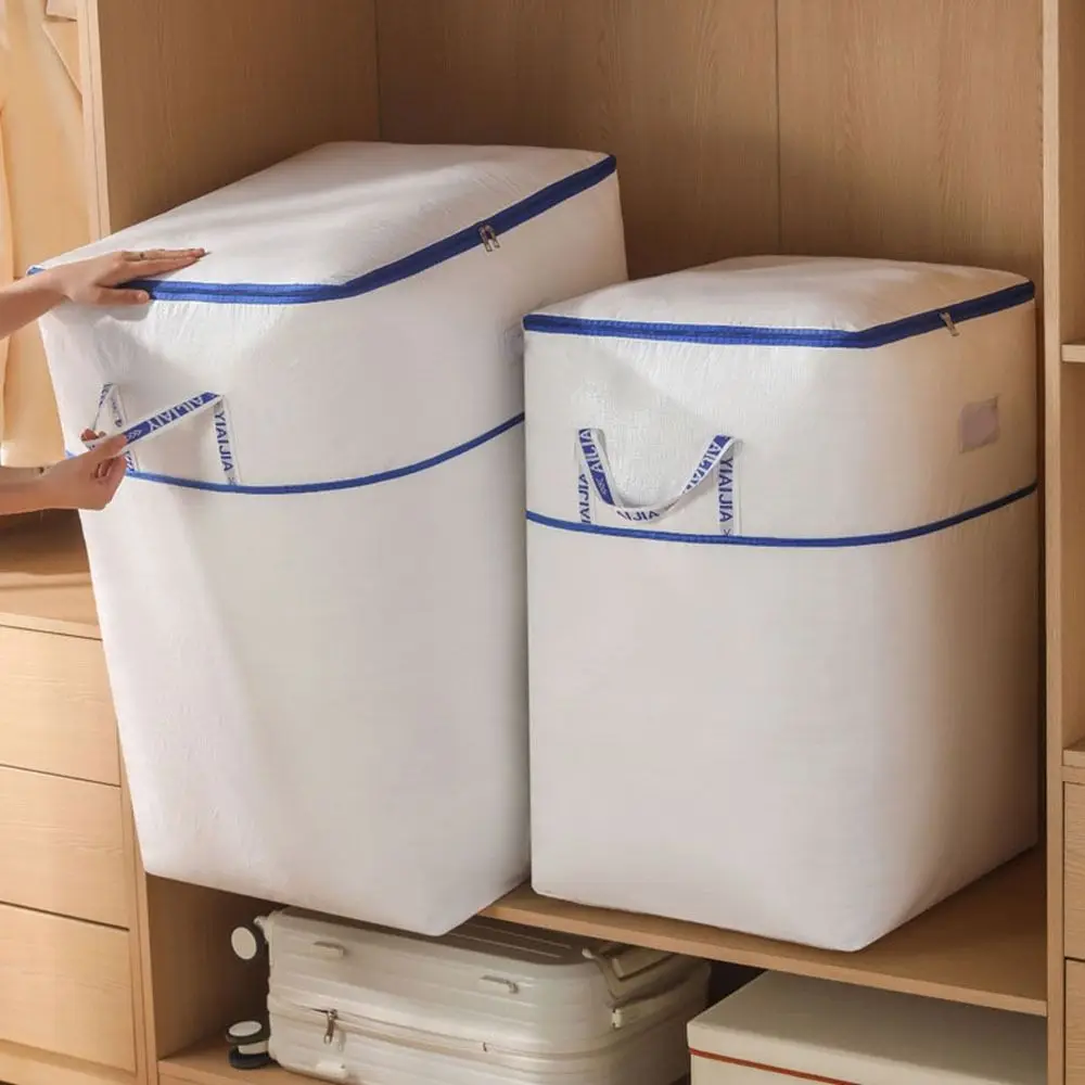 

Large Capacity Quilt Clothes Storage Bag Waterproof Moisture-proof Moving Package Bag with Zipper Dustproof Luggage Packing Bag