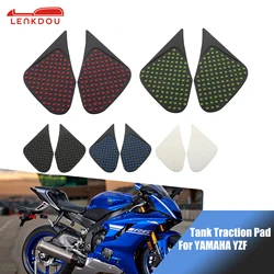 Tank Traction Pad For YAMAHA YZF YZ-F R1 R3 R6 R25 R125 Motorcycle Accessoies Anti Slip Side Gas Knee Grip Protector Sticker