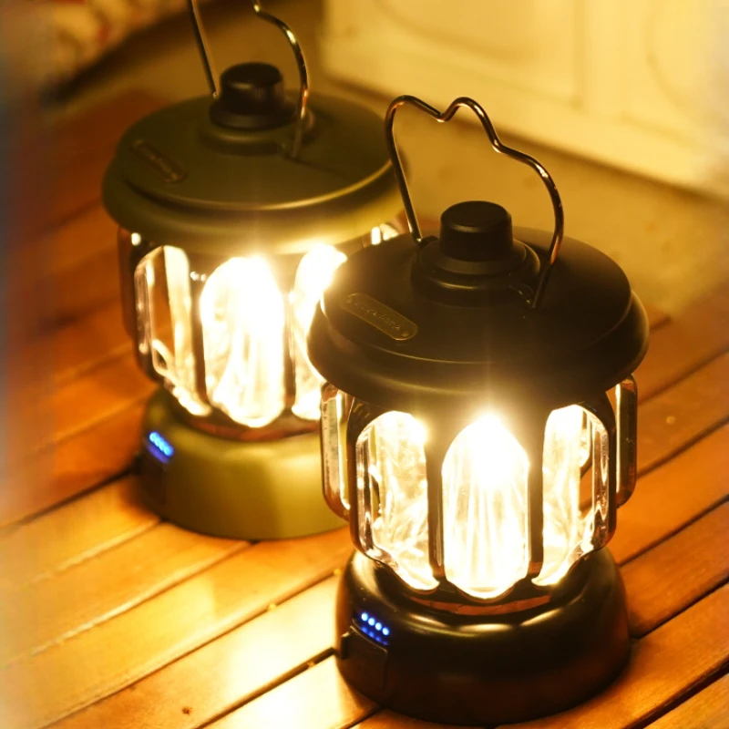 UDDALight Camping 2-Pack, USB Rechargeable LED Tent Light with 18650 Battery, Portable Waterproof Outdoor Lamp Hikin