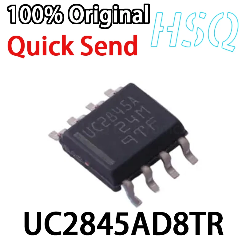 1PCS UC2845AD8TR Screen Printing UC2845A Packaging SOP8 Brand New Original PWM Controller UC2845AD8