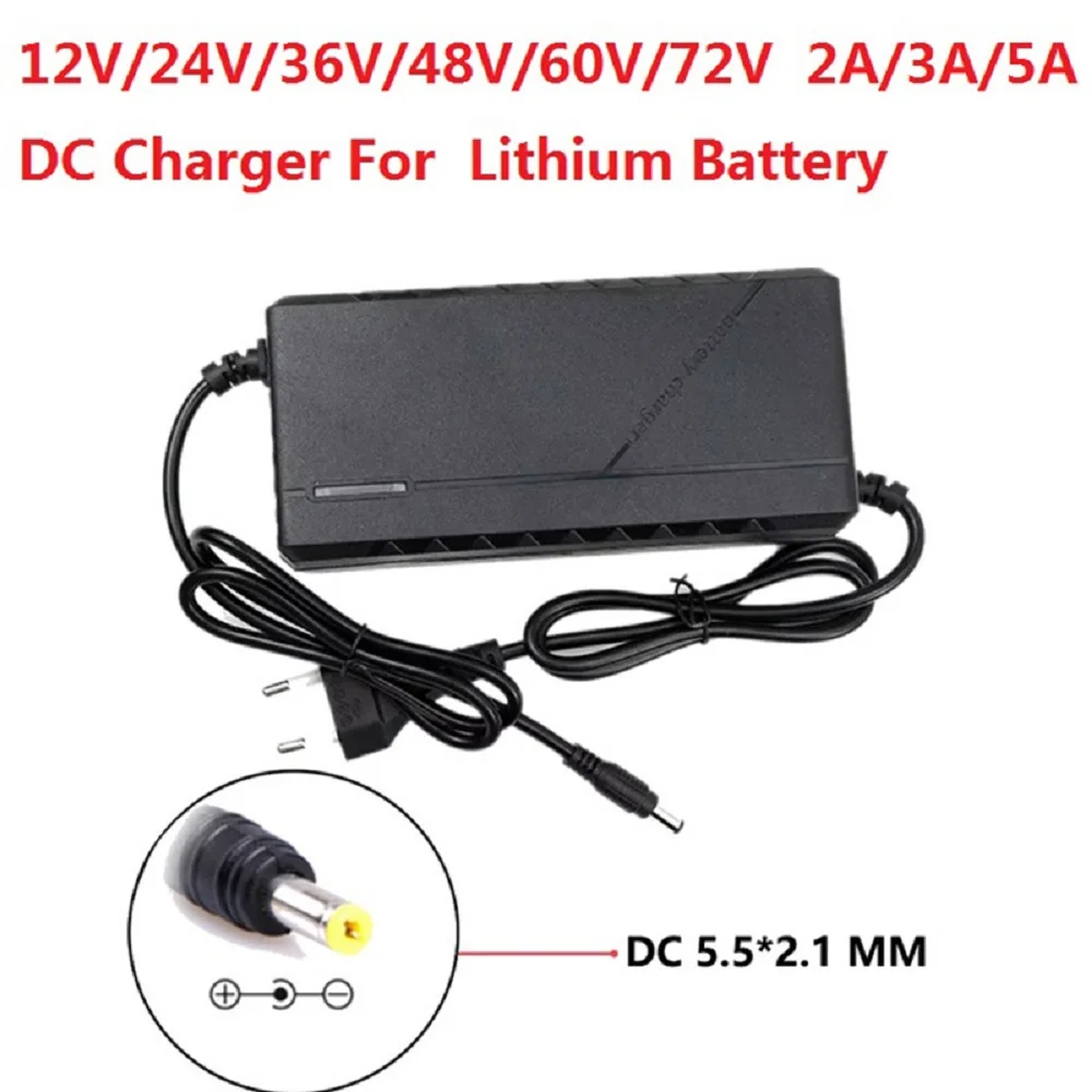 

42V / 56.4V 2A 3A 5A DC Power Adapter Lithium Battery Charger Replaceable Plug Power Charger AC100-240V Plug Power Adapters ﻿