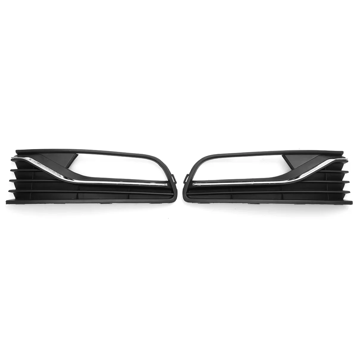 New Front Bumper Lower Grill Right + Centre+Left Grill Set For VW Polo 6r 2014-2017 Racing Grills / Fog Lamp Cover 6R0853677A9B9