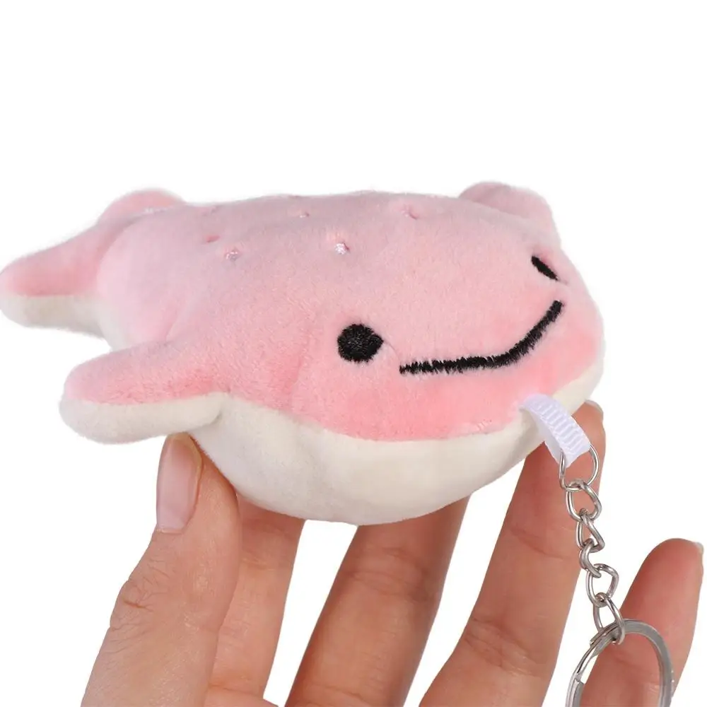 Mode Animal baleine dessin animé baleine porte-clés doux en peluche moelleux Animal baleine poupée en peluche mignon baleine pendentif enfants jouets