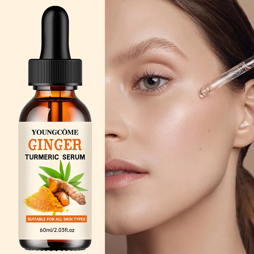 الكركم النمش تبييض مصل مضاد للأكسدة مغذي ترطيب إصلاح الجلد سطع تتلاشى بقعة داكنة جوهر العناية بالوجه #1