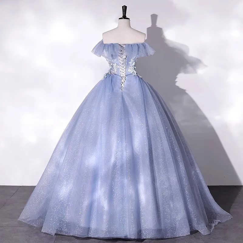 Vestido de baile personalizado, vestidos de quinceañera con apliques, vestidos de fiesta de graduación y cumpleaños, vestidos formales para ocasiones de soirée