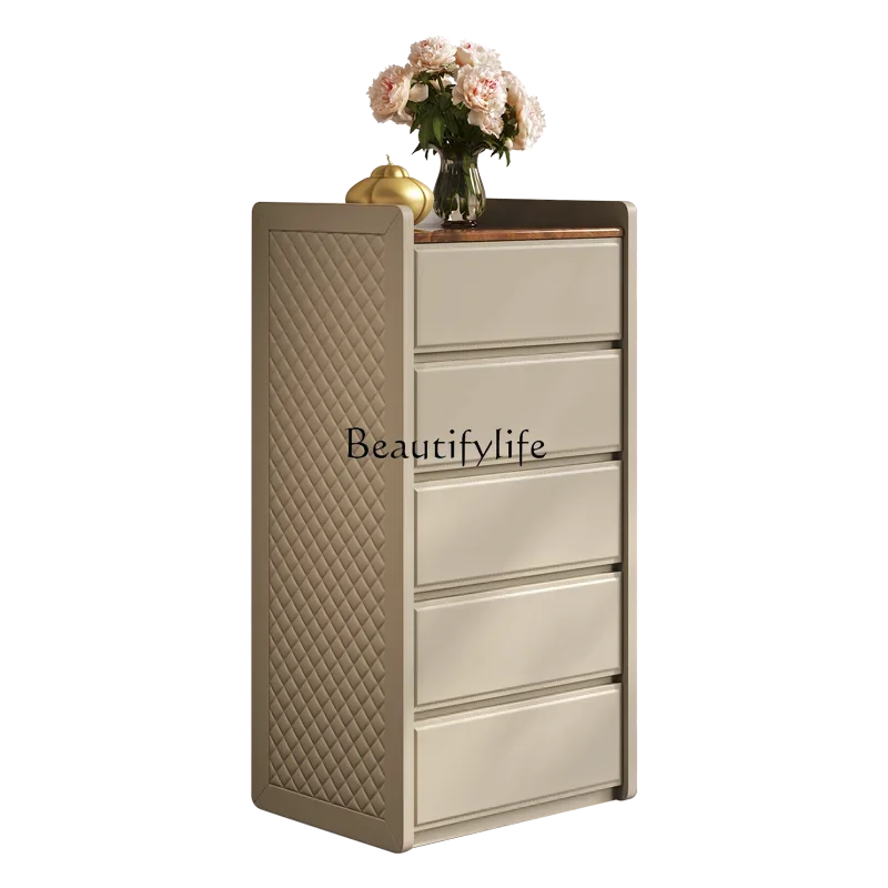 

Light luxury chest of drawers Italian modern fashion custom high-end marble drawer storage cabinet