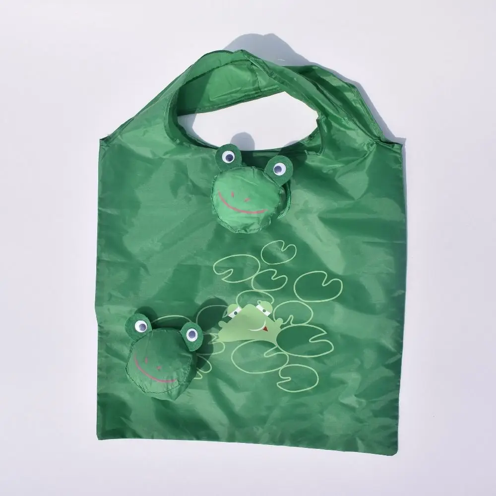 

Waterproof Frog Foldable Shopping Bag Cartoon Cat Foldable Eco Bag Reusable Handbag Shopping Storage Bag Shopping