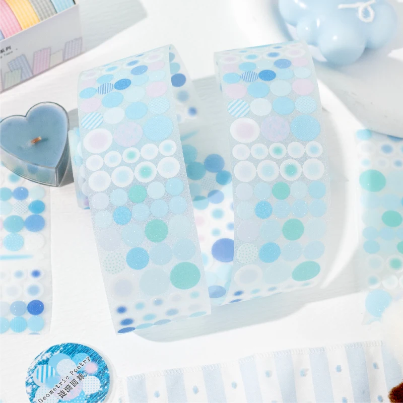 

Лента для высечки ПЕТ с флэш-песком, креативное украшение, маскирующая лента для коллажа для планировщика, материал для скрапбукинга, клейкая ПЭТ-лента