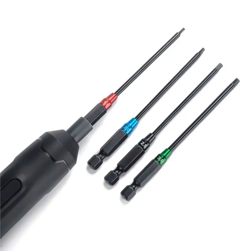 B92B-RC Hex Driver Bit Set 1.5/2.0/2.5/3.0Mm Allen Wrench Bits For Electric Screwdriver RC Model Car Repair Tools