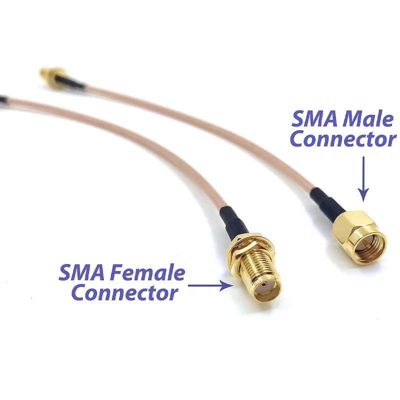 1 pz RG316 cavo RF coassiale alimentatore SMA maschio-SMA femmina cavo di prolunga connettore SMA antenna a bassa perdita cavo Jumper Pigtail