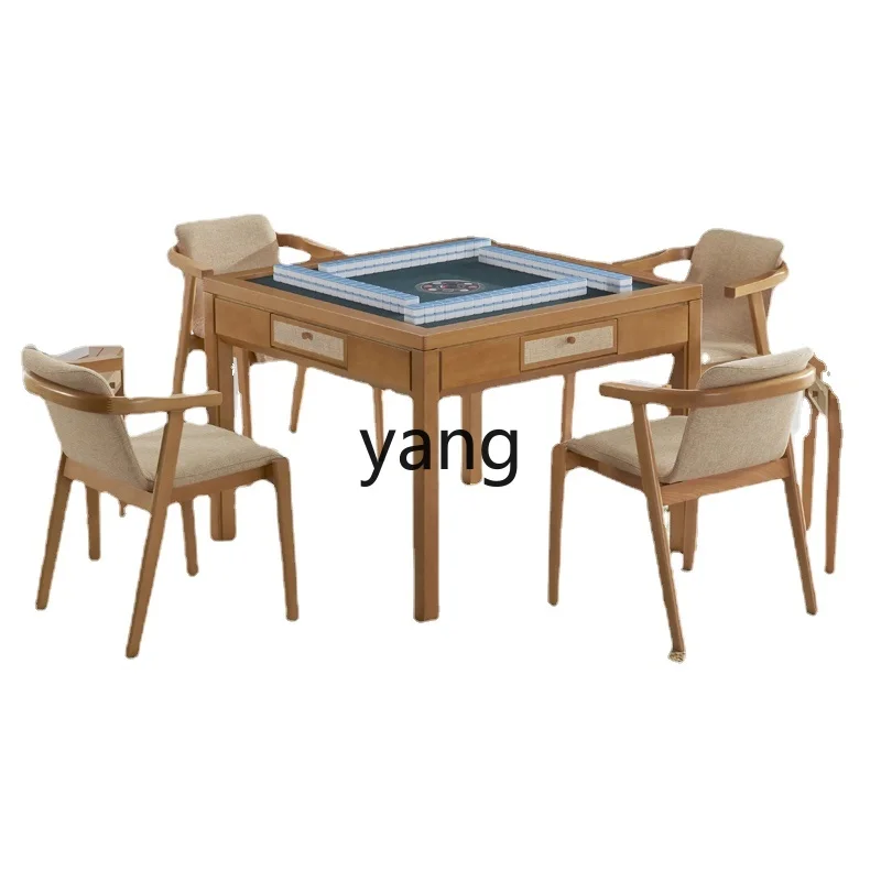 CX Chinese Automatic Intelligent Mahjong Machine High-End Dining Table Dual-Use Solid Wood Mahjong Table