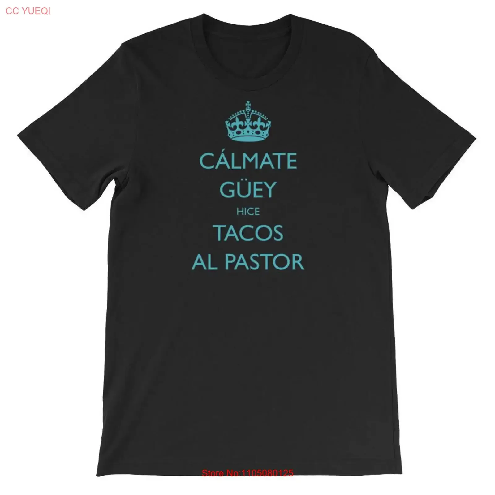 Calmate guey hice tacos al pastor camiseta vintage lavada Unisex Top para uso diario Casual elegante ligeramente homme