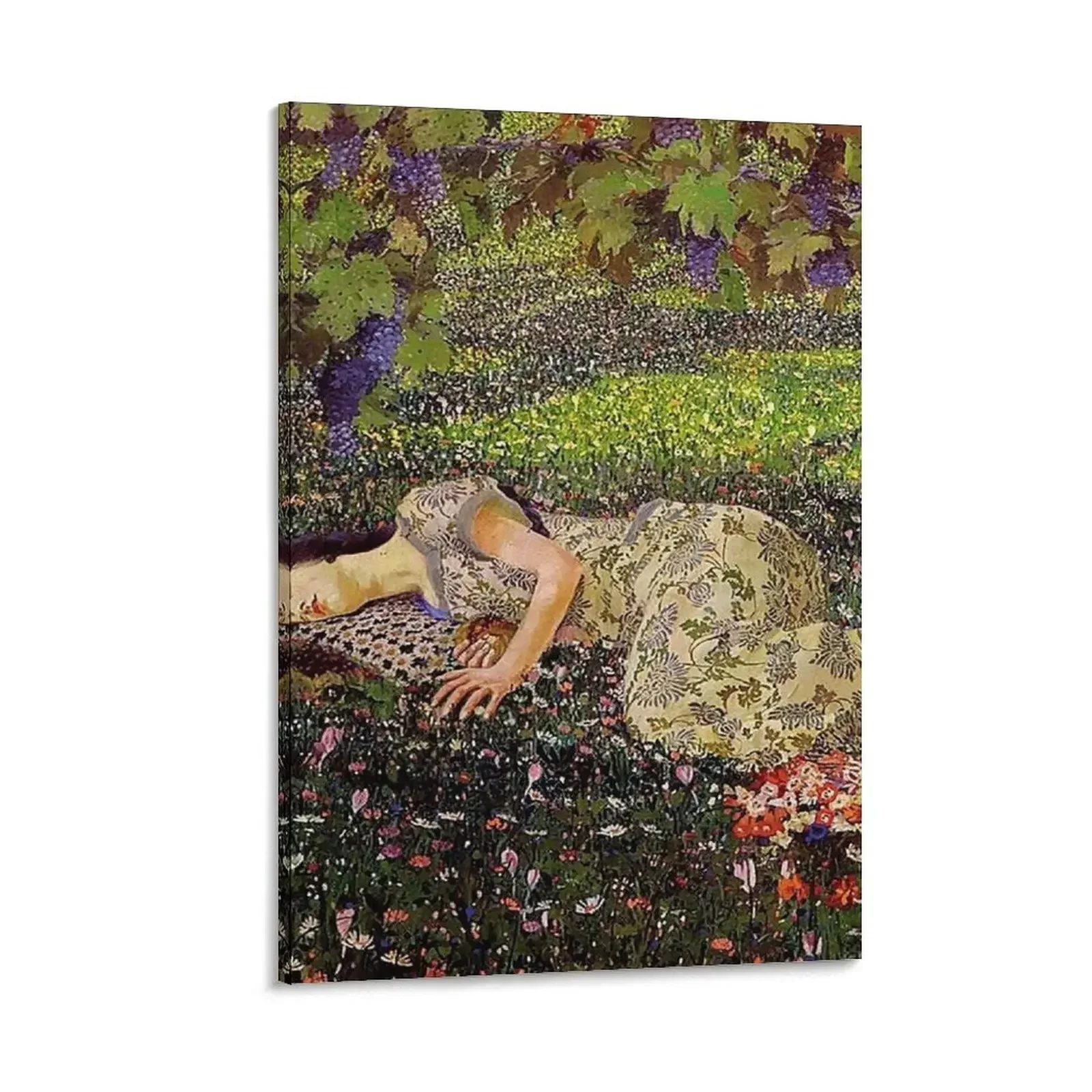 

Dreaming of Pomegranates - Felice Casorati Canvas Painting posters for wall office decoration room decors aesthetic