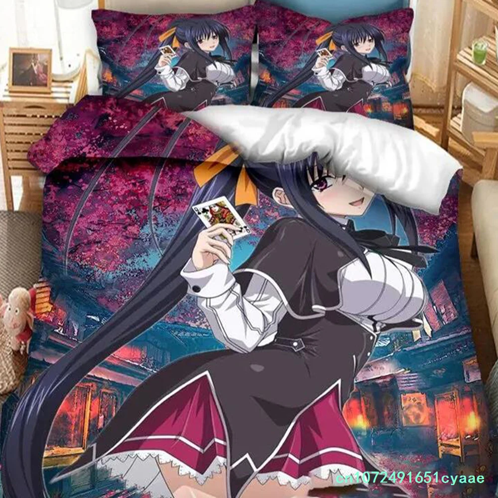 Anime High School DxD  2_3PCS Bedding Set Duvet Cover Bedroom Comforter Covers Single Twin King _Size Quilt Cover Home Textiles