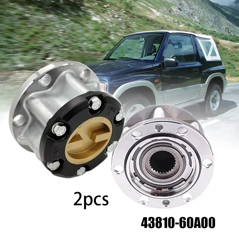 4WD Locking Hubs FOR SUZUKI X-90 Vitara Escudo 89-01 JIMNY SJ 410 SJ 413 Samurai Sierra B039 43810-60A00 4381060A00 Zinc alloy