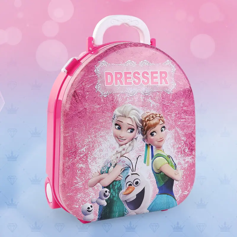 Disney girls frozen  princess Action Figures  storage box girl gift Makeup toy