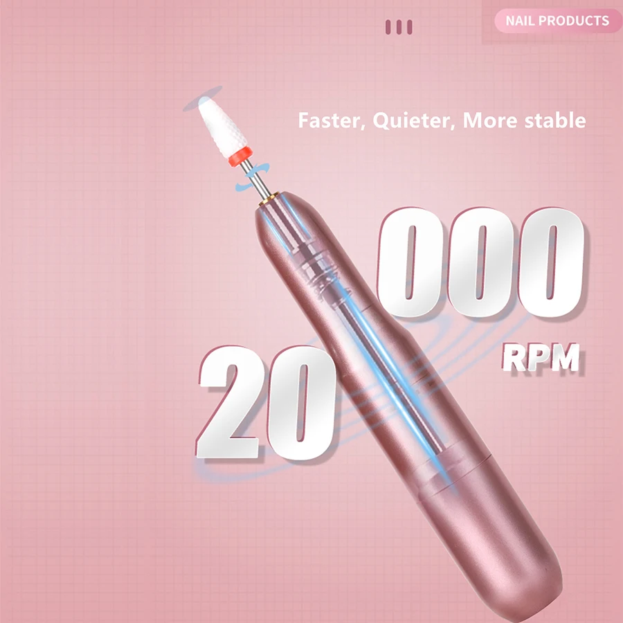 プロフェッショナル電動ネイルドリルセット、ネイルファイルドリルセット、ホームおよびサロンネイルファイルセット、ネイルバッファリングネイルセット