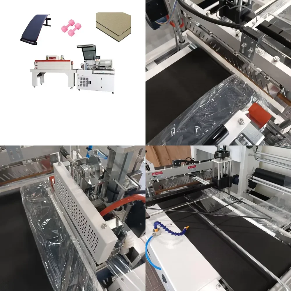 【2026】 Automatic Side Sealing PLC-Controlled Heat Shrink Wrapping Machine for Food Fitness Products Aluminum Composite Panel
