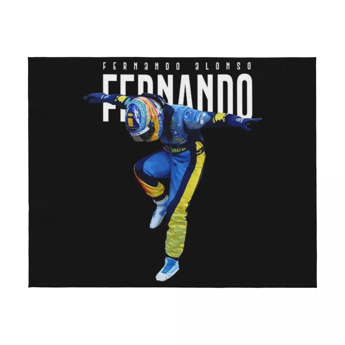 سائق فرناندو ألونسو رقص رمي بطانية الشاطئ القطيفة التخييم لبطانيات الأطفال