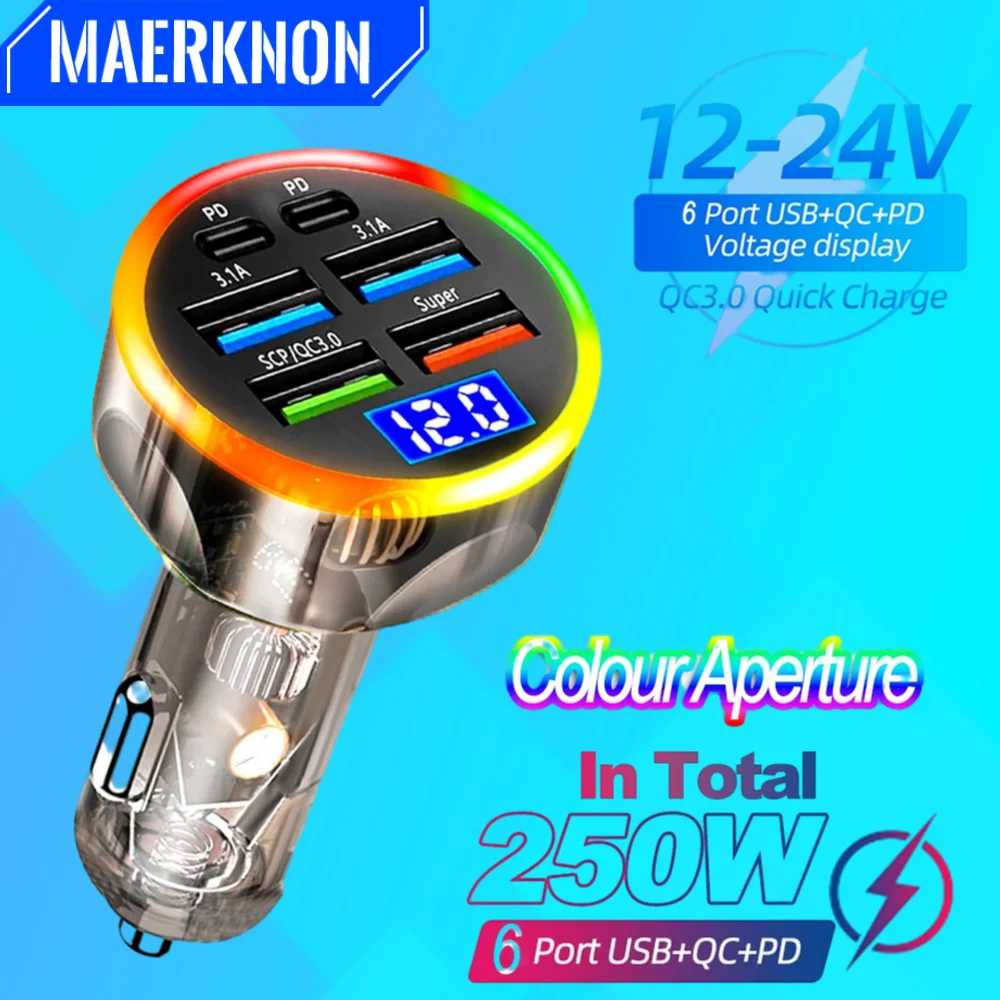 Usb 250W 6 Ports Ca… - image