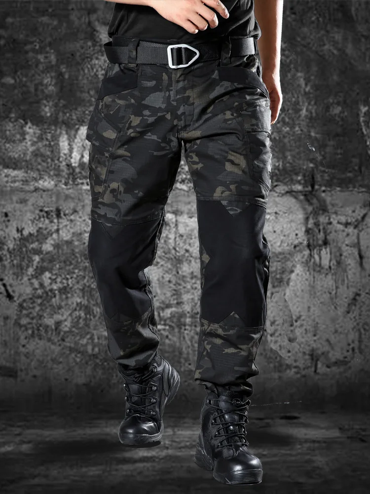 

Новые мужские камуфляжные брюки-карго 2026 года для активного отдыха, из хлопка и полиэстера, водонепроницаемые, с множеством карманов