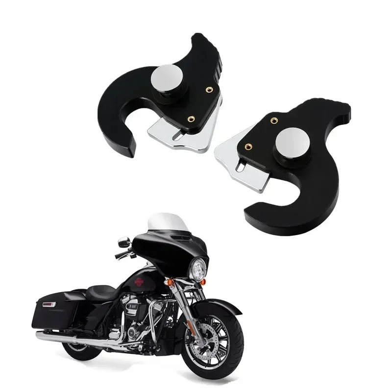 

For Harley Road King Electra Street Glide Fat Boy 883 1200 Motorcycle Accessories Sissy Bar Luggage Rack Docking Latch Clip Kit