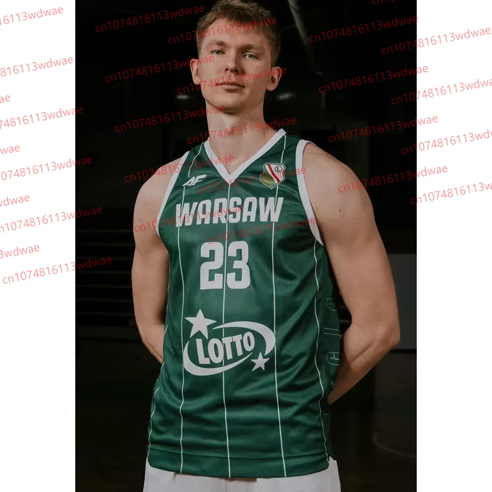 

T-shirt For Men Poland Basketball Jersey Legia Warszawa Kit Polska Piłka Basketball Koszulka short-sleeved Basketball Vest