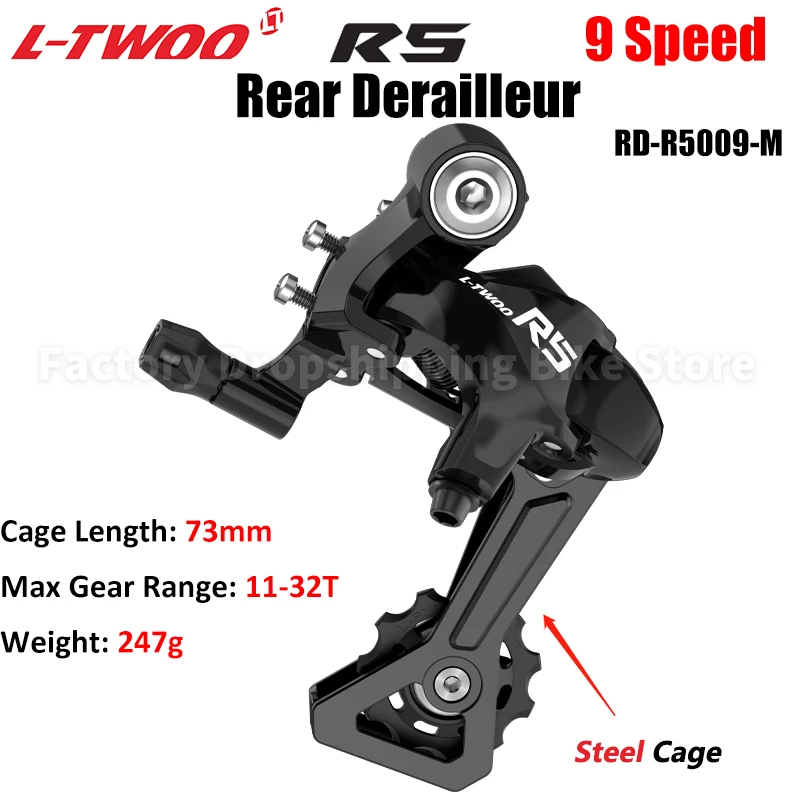 LTWOO RX/R9/R7/R5/R3/R2 12/11/10/9/8/7 velocidades Velocidade desviadores traseros de bicicleta de carretera compatibles con Shimano 12s 11s 10s 9s