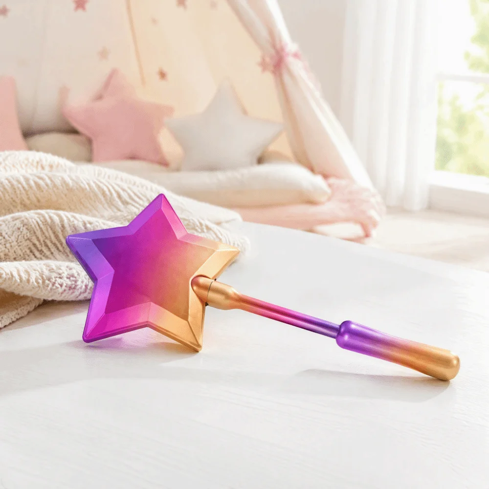 3D Printed Credit Card Wand Retractable Design Concealed Slot Contactless Payment Holder Snug Card Holder Star Shape