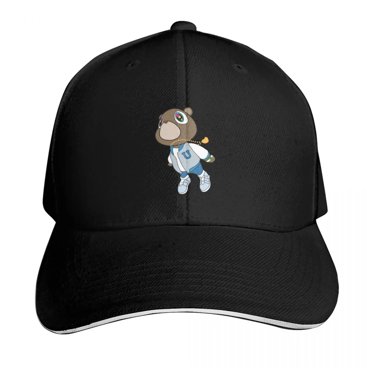 Kanye West Graduation Bear Baseball Cap Casual Daily Wear Quick Dry Performance Cotton Twill Breathable