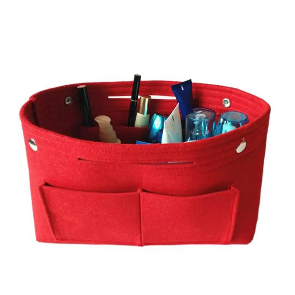 

Felt Lazyer Women Handbag Insert Multi Pockets Large Capacity Tote Bag Makeup Organizer Bag