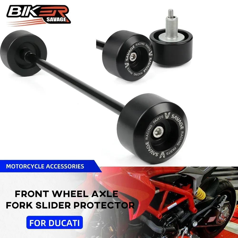 

For DUCATI Multistrada 1200 1260 Monster 950 937 S4R 1000 1200 SuperSport 939 Motorcycle Front Wheel Fork Axle Slider Protector