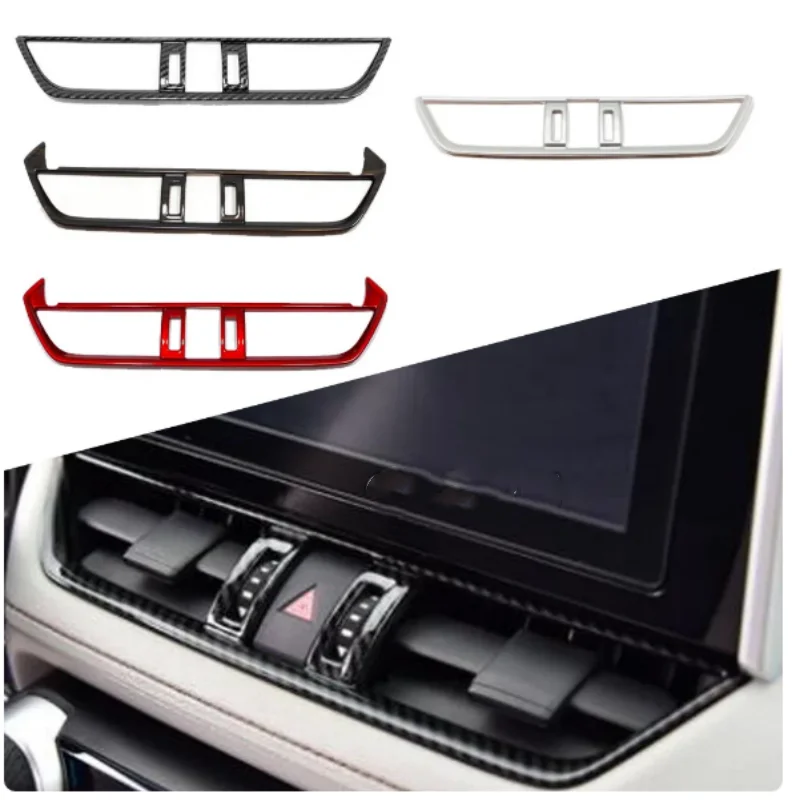 

Center Console Air Conditioning Switch Button Outlet Vent Trim Car Stick Accessories 1PCs For Toyota Rav4 2019 -2023