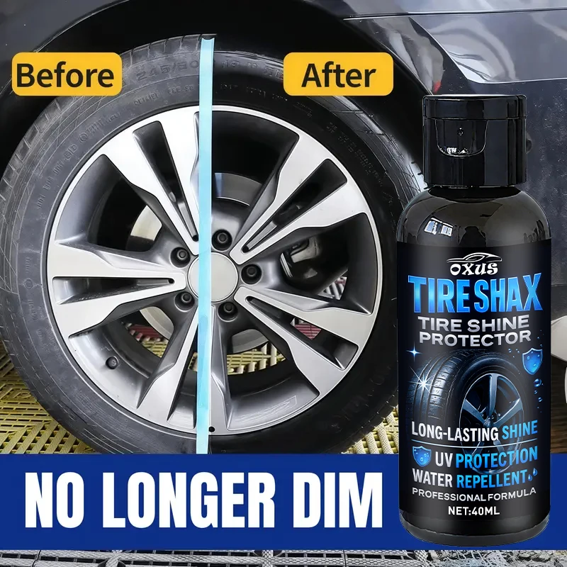 Tire care wax, plastic and rubber repair agents for all car models, waterproof maintenance and cleaning cream for external gloss