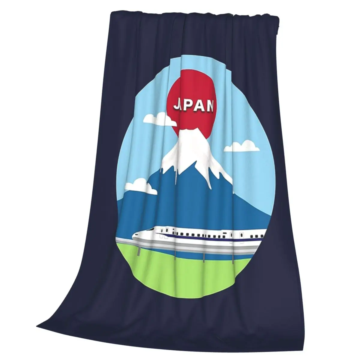 Japanese Shinkansen Bullet Trains Blankets Soft Warm Flannel Throw Blanket Bedding for Bed Living room Picnic Travel Home Sofa