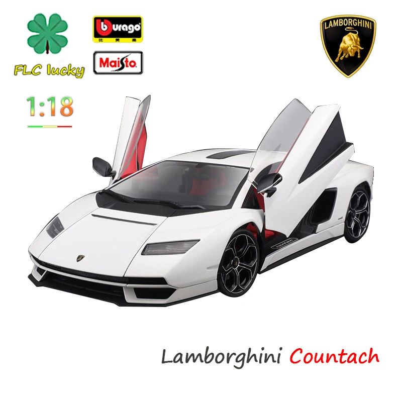 

Maisto 1/18 Lamborghini Alloy Car Model Ornament Metal Car Model Boy Gift The Steering Wheel Is Linked To The Door Can Be Open