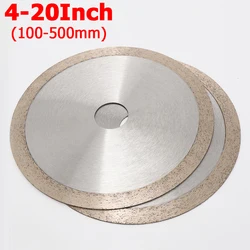 1Pcs 4~20 Inch Diamond Circular Saw Blade No Tooth 100~500mm Cutting Arbor Disc For Jade Agate Glass Gems Stone Polishing Tools