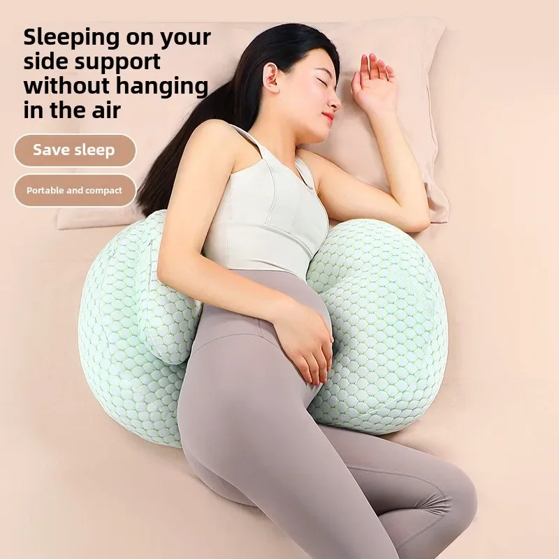 Pregnant Woman Pillow Waist Support Side Sleep Support Pregnancy Sleep Artifact Side Lying U-shaped Lumbar Pillow